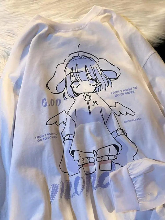 "Anime Girl" Kawaii Sweatshirt - Harajuku/Streetwear Style