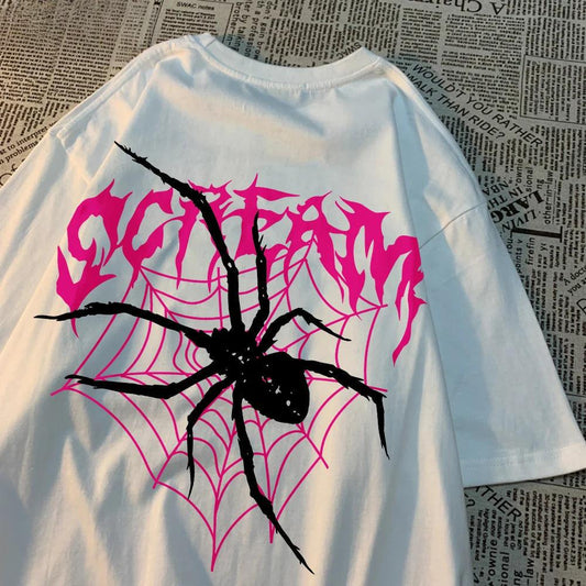 "Scream" Spiders Printed T-Shirt