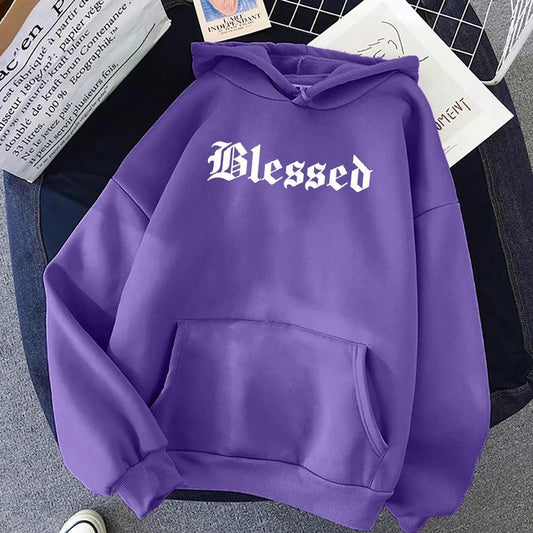 "Blessed Creativity" Printed Hoodie - Street/Hip Hop Style